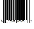 Barcode Image for UPC code 025082000052