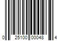 Barcode Image for UPC code 025100000484