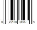 Barcode Image for UPC code 025100000873