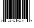 Barcode Image for UPC code 025100003119