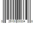 Barcode Image for UPC code 025100003348