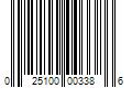 Barcode Image for UPC code 025100003386