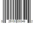 Barcode Image for UPC code 025100003492