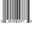 Barcode Image for UPC code 025100003775