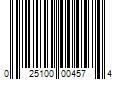 Barcode Image for UPC code 025100004574