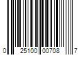 Barcode Image for UPC code 025100007087