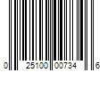 Barcode Image for UPC code 025100007346