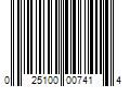 Barcode Image for UPC code 025100007414