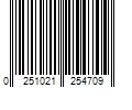 Barcode Image for UPC code 0251021254709