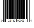 Barcode Image for UPC code 025130000034