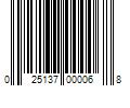 Barcode Image for UPC code 025137000068