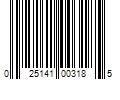 Barcode Image for UPC code 025141003185