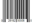 Barcode Image for UPC code 025152000050