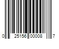 Barcode Image for UPC code 025156000087