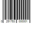 Barcode Image for UPC code 0251753000001