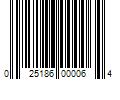 Barcode Image for UPC code 025186000064