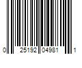 Barcode Image for UPC code 025192049811