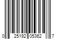 Barcode Image for UPC code 025192053627