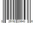 Barcode Image for UPC code 025192206436