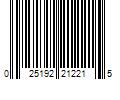 Barcode Image for UPC code 025192212215