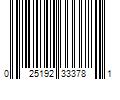 Barcode Image for UPC code 025192333781