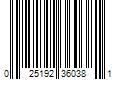 Barcode Image for UPC code 025192360381