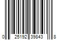 Barcode Image for UPC code 025192398438