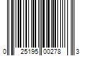 Barcode Image for UPC code 025195002783