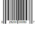 Barcode Image for UPC code 025200000537