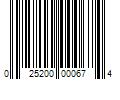 Barcode Image for UPC code 025200000674