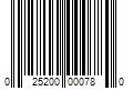 Barcode Image for UPC code 025200000780