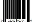 Barcode Image for UPC code 025200003040