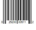 Barcode Image for UPC code 025200005112