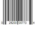 Barcode Image for UPC code 025200007734