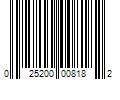 Barcode Image for UPC code 025200008182