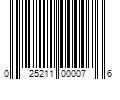 Barcode Image for UPC code 025211000076