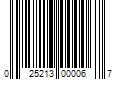 Barcode Image for UPC code 025213000067