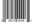 Barcode Image for UPC code 025219000061