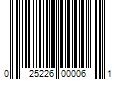 Barcode Image for UPC code 025226000061