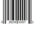 Barcode Image for UPC code 025239000072