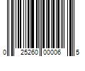 Barcode Image for UPC code 025260000065