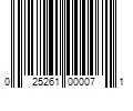 Barcode Image for UPC code 025261000071