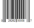 Barcode Image for UPC code 025262000087