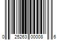 Barcode Image for UPC code 025263000086