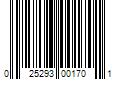 Barcode Image for UPC code 025293001701