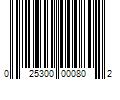 Barcode Image for UPC code 025300000802