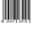 Barcode Image for UPC code 0253007265105