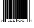 Barcode Image for UPC code 025320000004