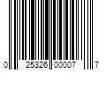 Barcode Image for UPC code 025326000077