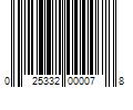 Barcode Image for UPC code 025332000078